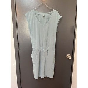 Prana Dress Women’s Medium Drawstring Waist Silky Adjustable Sleeveless